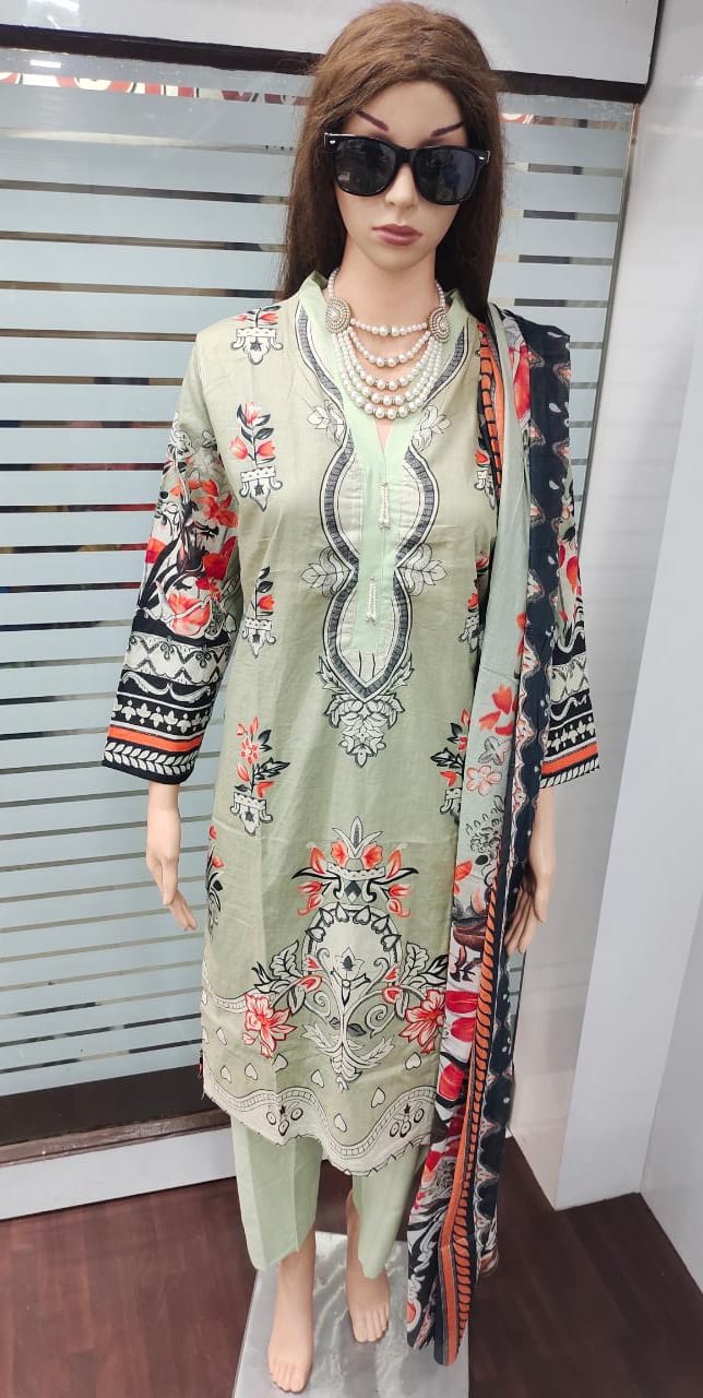 Fariyas Iris Karachi Cotton Casual Wear Printed Ready Made Dress Collection